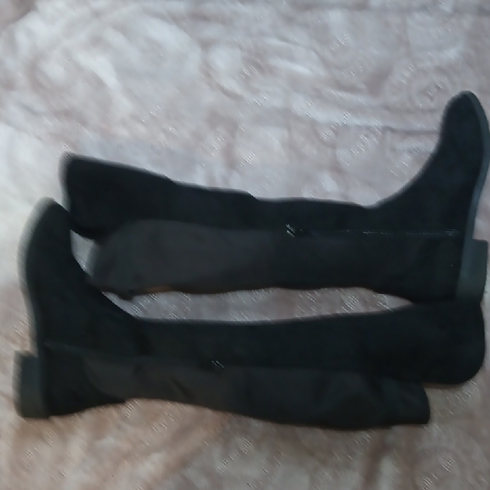 Rebel By Zigi Black Over the Knee Women's Boots - Picture 6 of 8